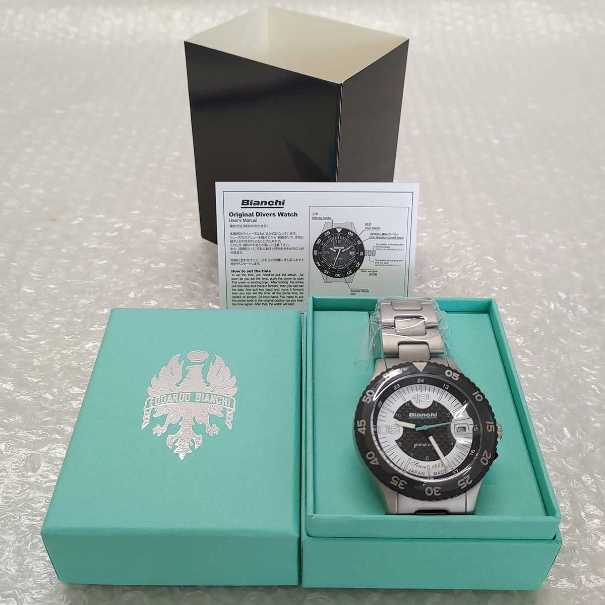 その他【未使用】ビアンキ BIANCHI SCUBA TX シルバー ホワイト 時計 ダイバーズウオッチ型腕時計 定価33000円 JP203ZOTWA  メンズ