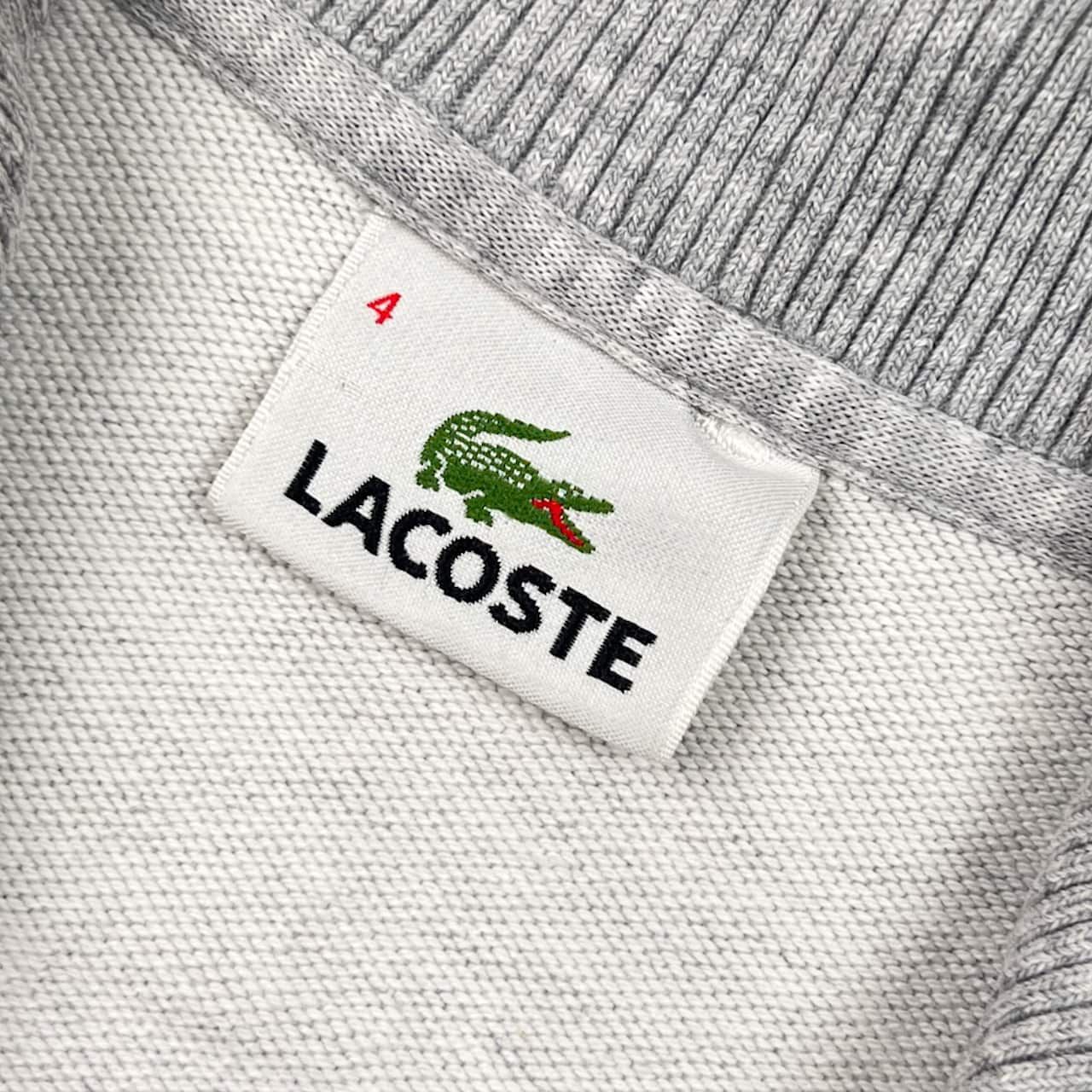 LACOSTE ラコステ ハイネック フルジップ ジャンパー 4/ライトグレー