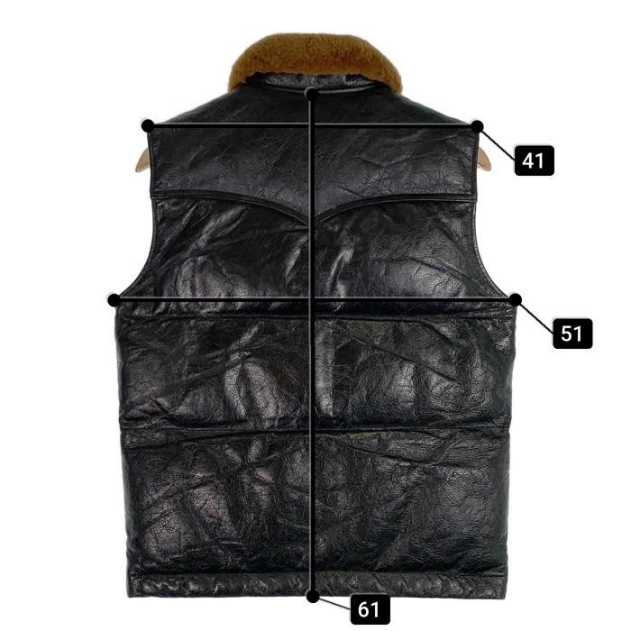 JOE McCOY ジョーマッコイ ホースハイド ダウンベスト ムートンカラー