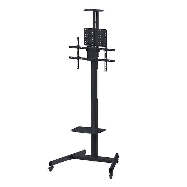 7営業日以内発送 キングジム KIMG JIM FMN120-BK モニタースタンド キャスター付き L FMN120BK 沖縄離島販売不可