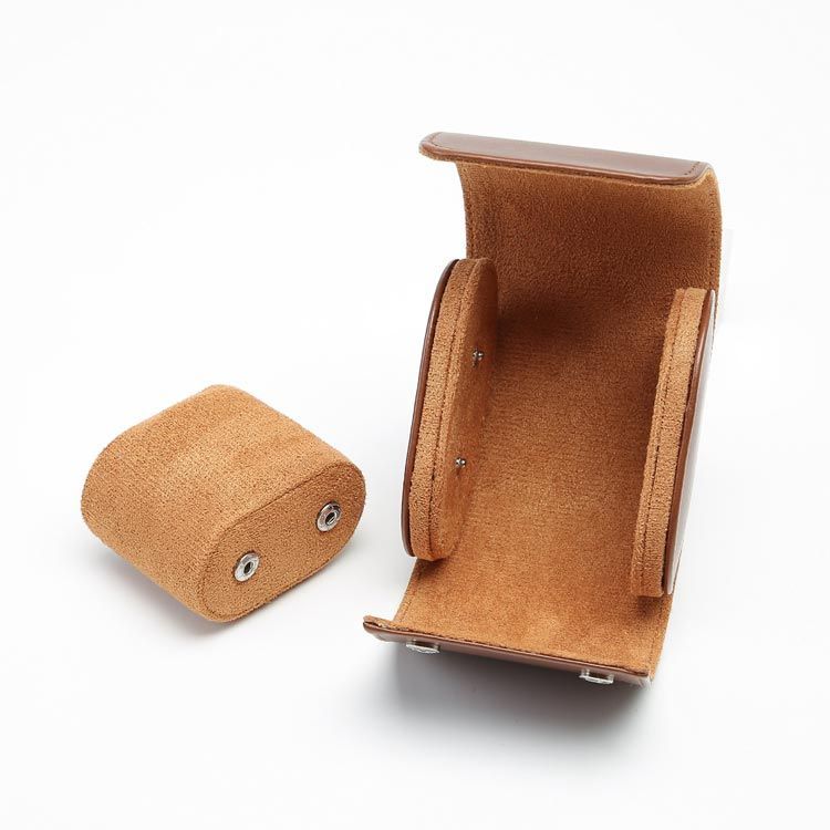 極美品 綺麗 WAKO ワコウ ウォッチケース 腕時計 ケース ボックス レザー レザー 1本収納 時計ケース ウォッチボックス 時計ボックス