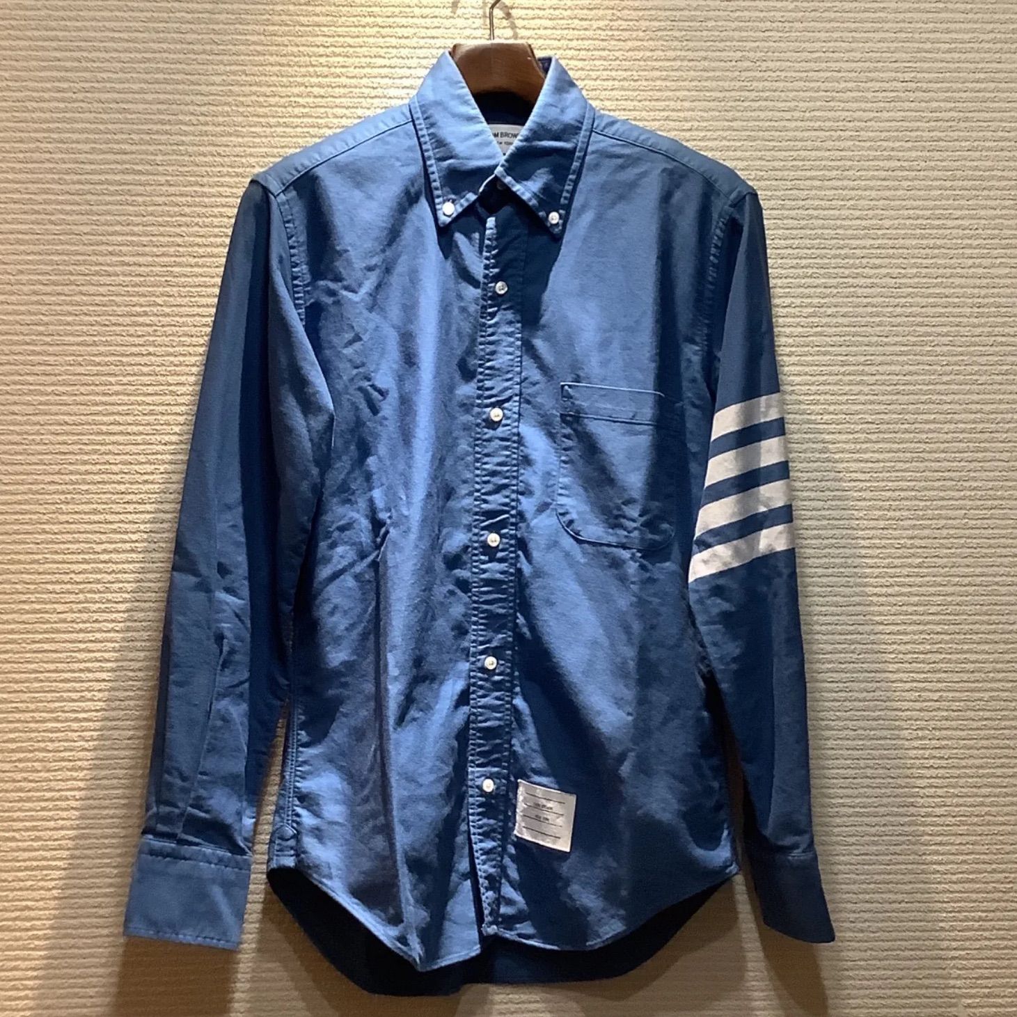 トムブラウン THOM BROWNE 4BAR ボタンダウン シャツ 217A-02315450 0 