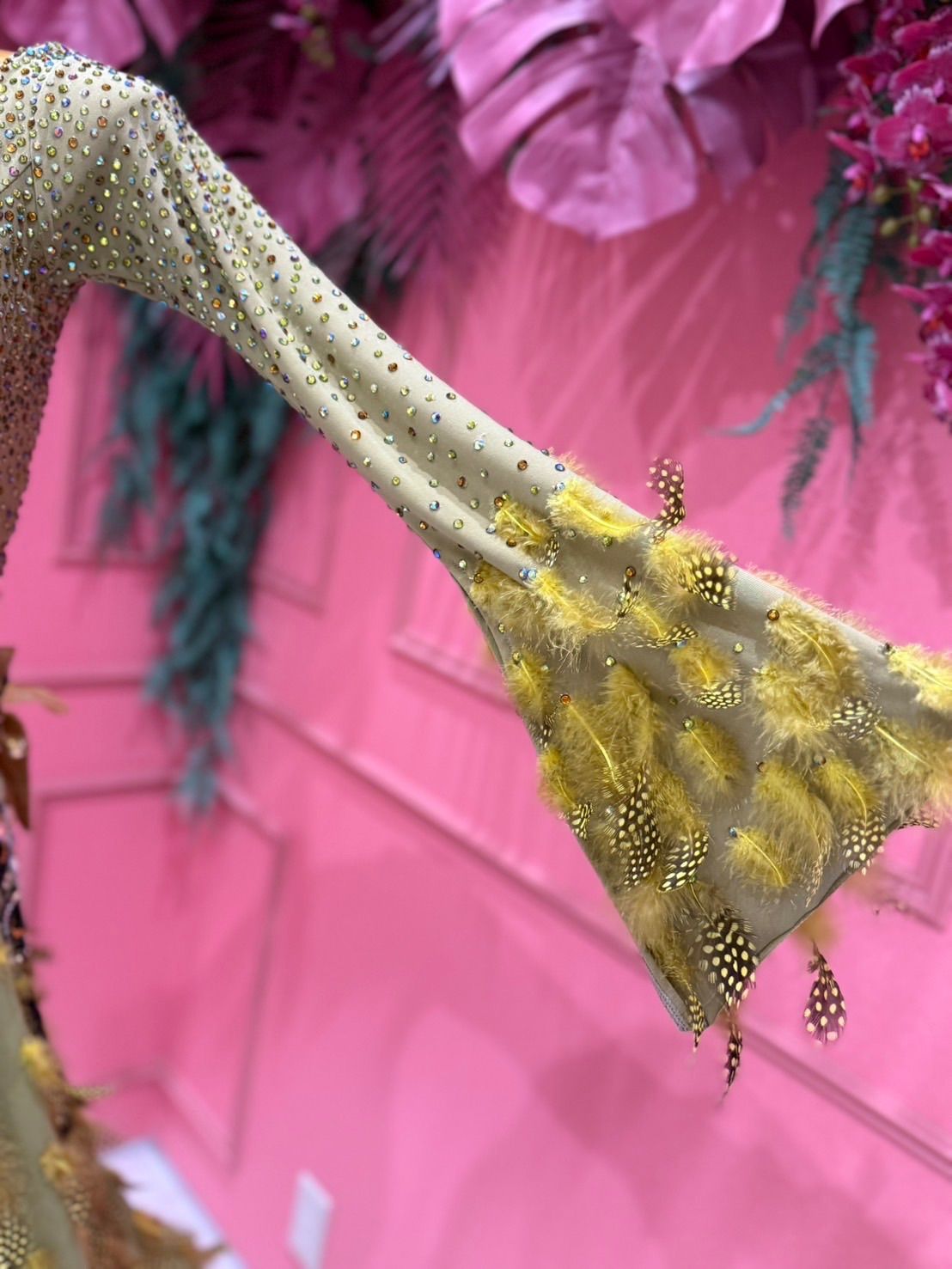 ジャンティ社製社交ダンスドレス 緑色 レース 社交ダンス gentil