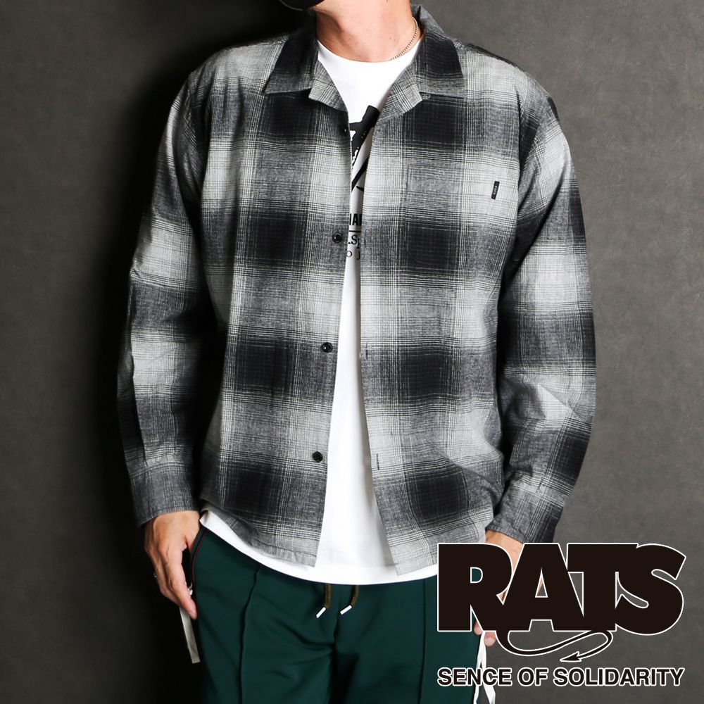 rats cotton check shirt - シャツ