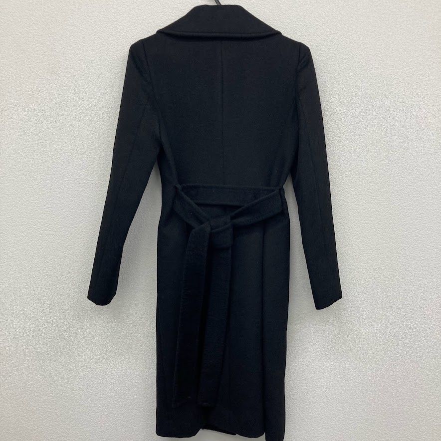 【美品】エムプルミエブラック　カシミヤ100％　コート　サイズ34 M-PREMIER エムプルミエ カシミヤ100％ ショールカラーコート