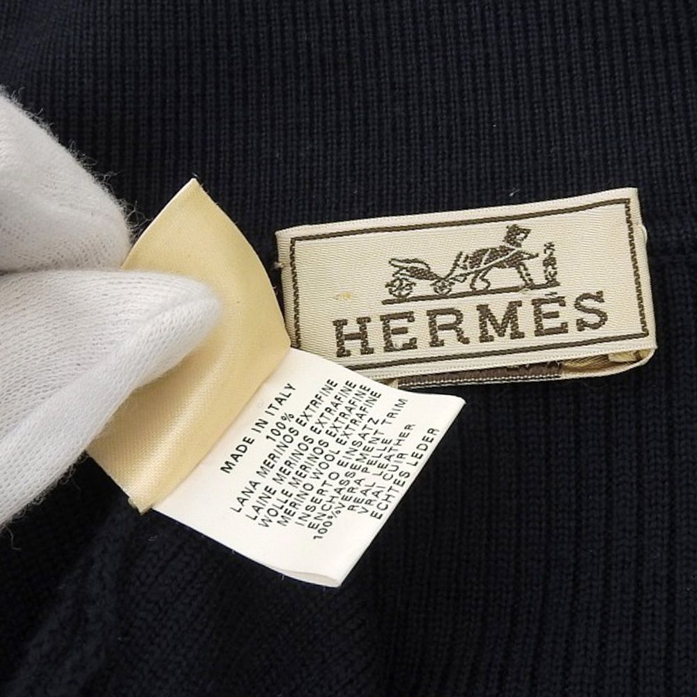 HERMES エルメス HERMES エルメス ジップアップ ウール ニット 