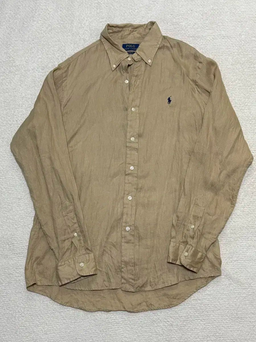ポロ Ralph Lauren(ラルフローレン) リネン シャツ ベージュ M 【公式 