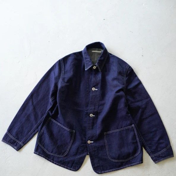 HATSKI ハツキ C/L Denim Coverall -Indigo- HTK-25004 デニム カバーオール インディゴ コットンリネン 新品