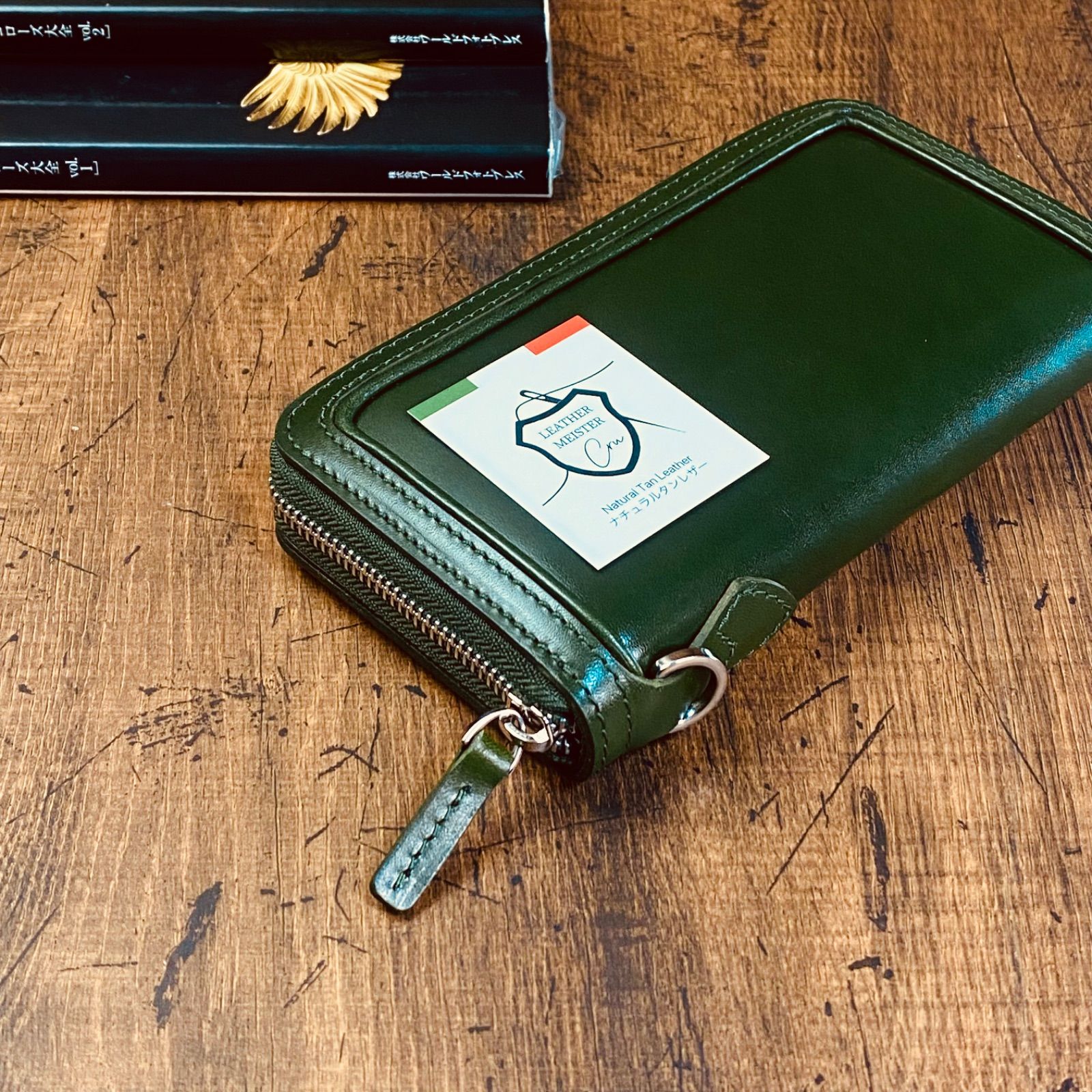 サドルレザー ラウンドファスナー メンズ財布 長財布 本革 ハンドメイド YKK 送料無料 牛革 新品 革財布 手縫い 栃木レザー