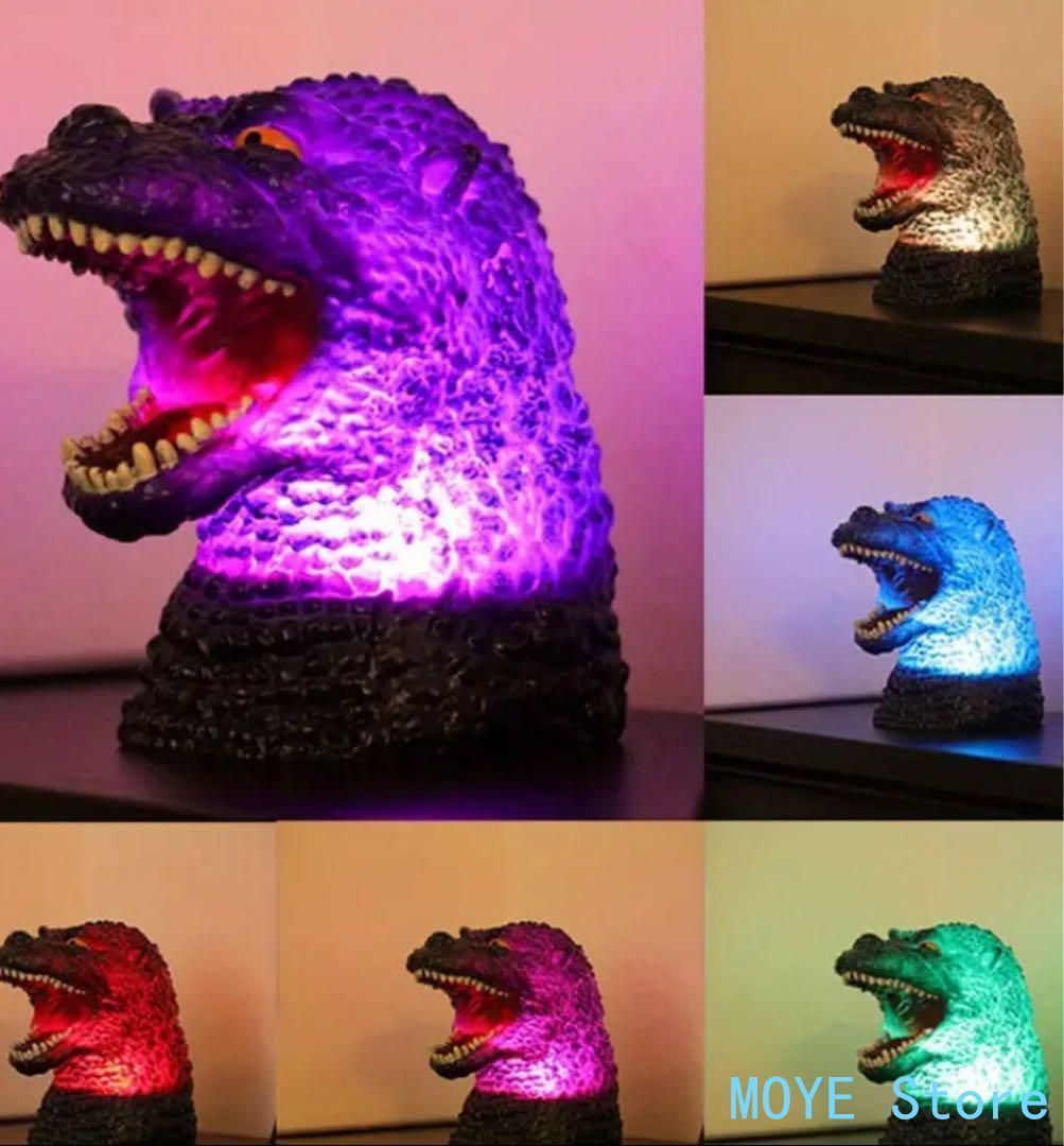 ナイトライト GODZILLA ゴジラ 赤，緑，青，グラデーション