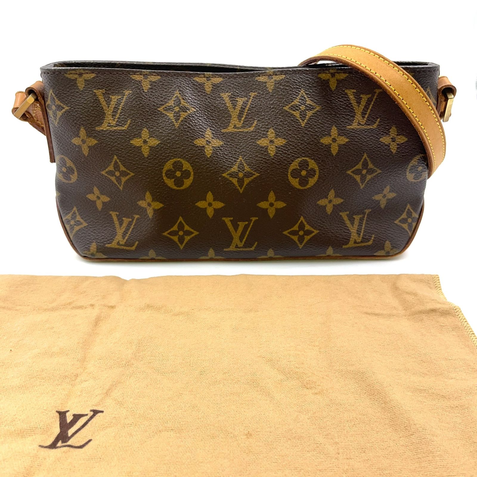 LOUIS VUITTON トロター モノグラム モノグラム レザー×PVC