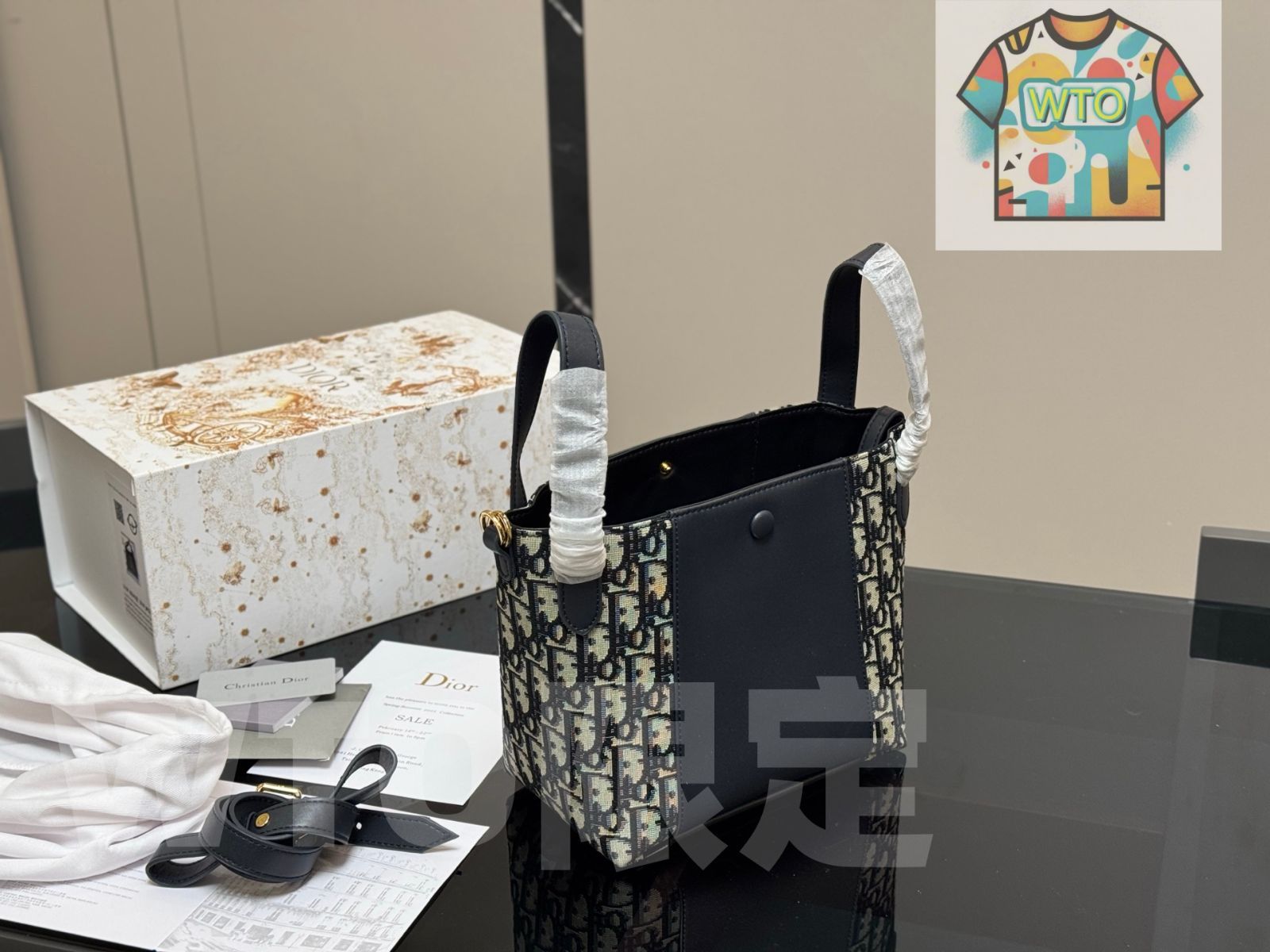 今日WTO】Dior Signature Bucket Bag × ~21×20cm シグネチュア 今日WTO】Dior Signature Bucket Bag × ~21×20cm シグネチュア