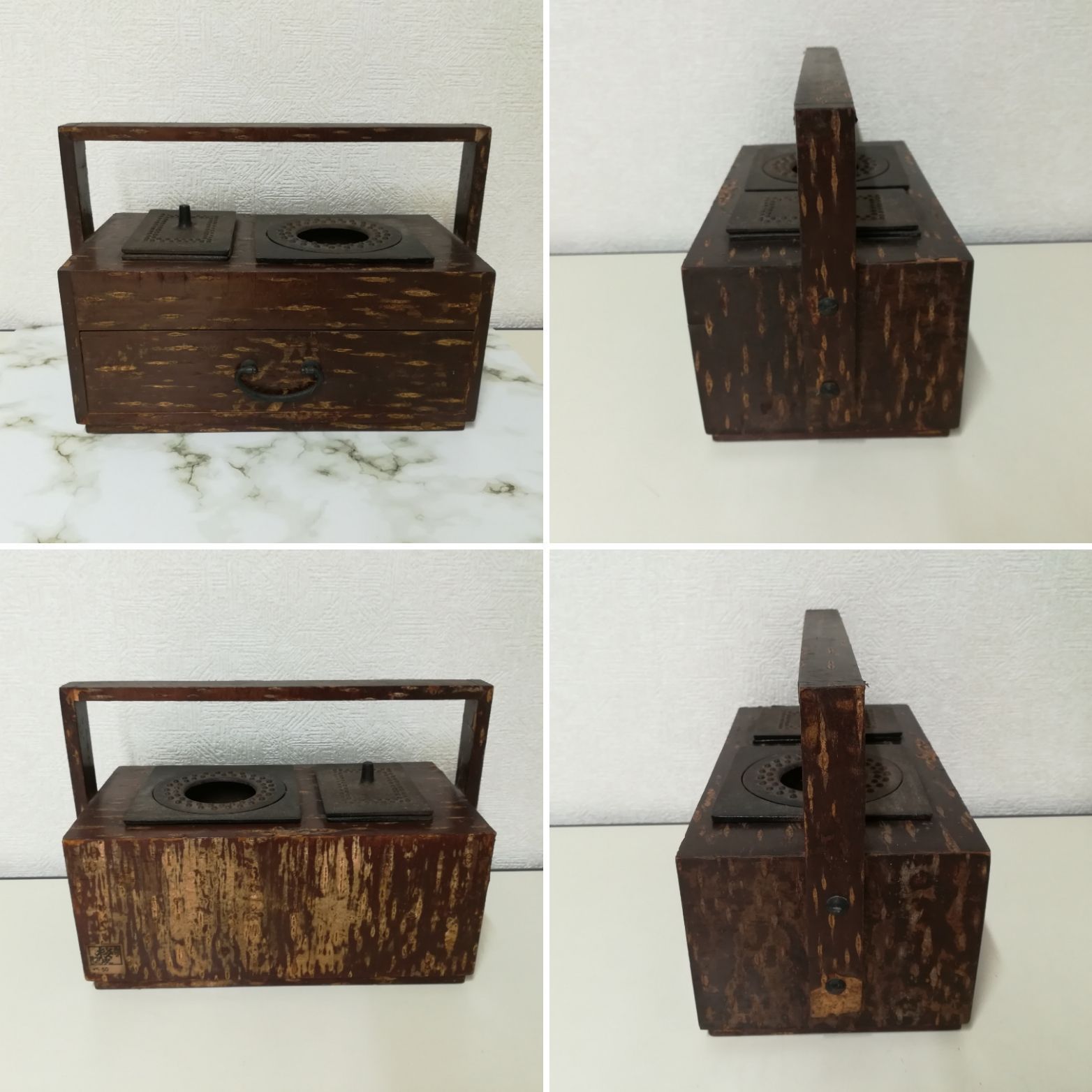 角館の桜皮細工 灰皿 煙草盆 アンティーク 桜皮細工 - メルカリ