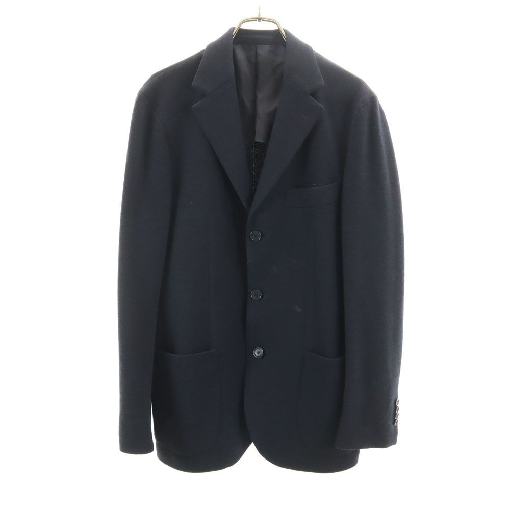 ユナイテッドアローズ ウールブレンド テーラードジャケット 48 ネイビー UNITED ARROWS メンズ