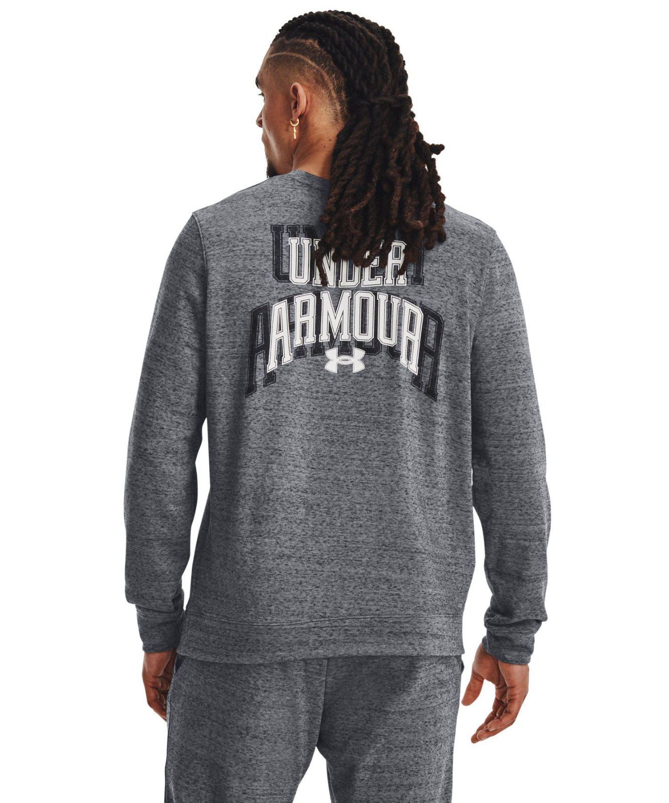 アンダーアーマー UNDER ARMOUR ウエア メンズ レディース トレーニング UAライバルテリー グラフィック クルー スウェット 1379764 012カラー