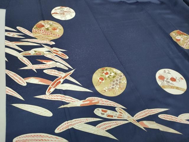 平和屋着物▽訪問着 総刺繍 吉祥丸文 金糸 正絹 逸品 CAAQ9538th 2025年