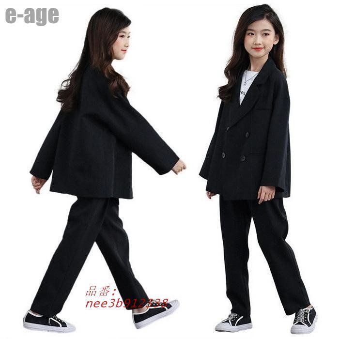 卒業式 スーツ 女の子 卒服 パンツスーツ 小学生 冠婚葬祭 子供服 中学生 発表会 韓国 お受験 フォーマル nee3b912338