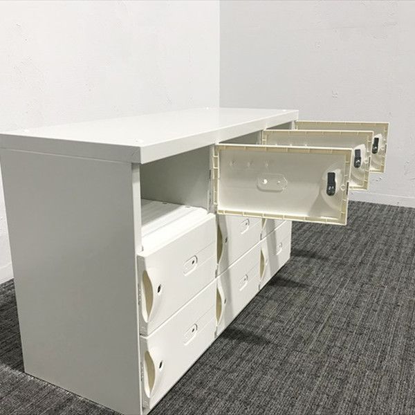 9人用小物ロッカー 3列3段 アスプルンド 鍵付き ホワイト WWW_KANDAIZUMI_COM