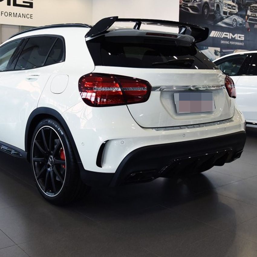 カーアクセサリー 外装リアディフューザー風スタイル け ベンツ GLAクラス GLA260 GLA45 AMG対応 ABS製