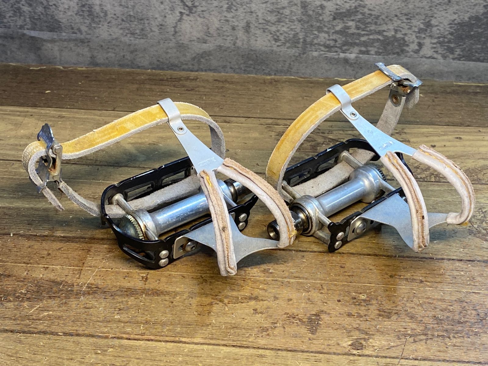 JB991 カンパニョーロ Campagnolo スーパーレコード SUPERRECORD フラットペダル チタンシャフト