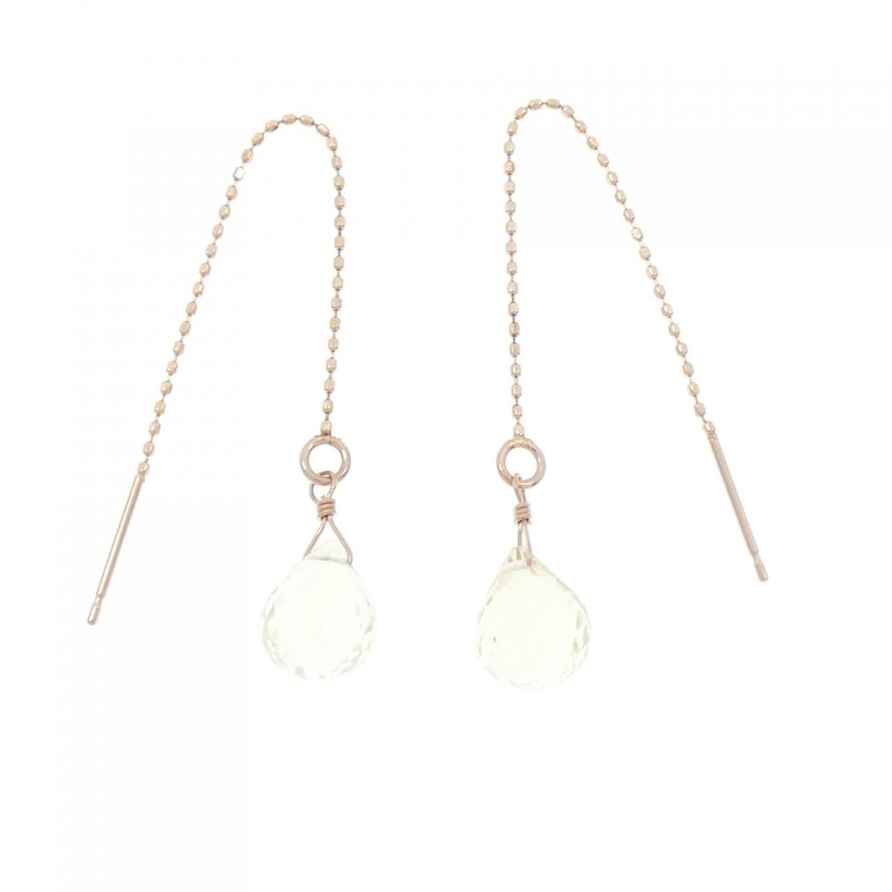 K10PG クオーツ ピアス