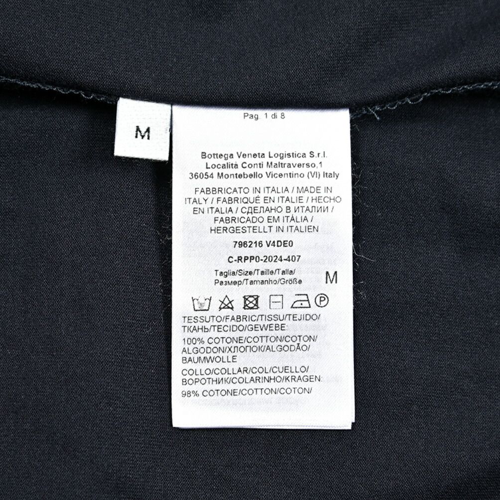 ボッテガ/Tシャツクルーネック半袖ロゴワッペン/417282 BOTTEGA VENETA ボッテガヴェネタ / Tシャツ クルーネック 半袖