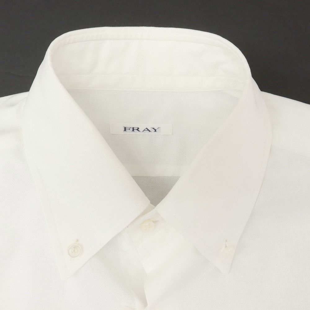 中古】フライ FRAY コットン ボタンダウン ドレスシャツ ホワイト 