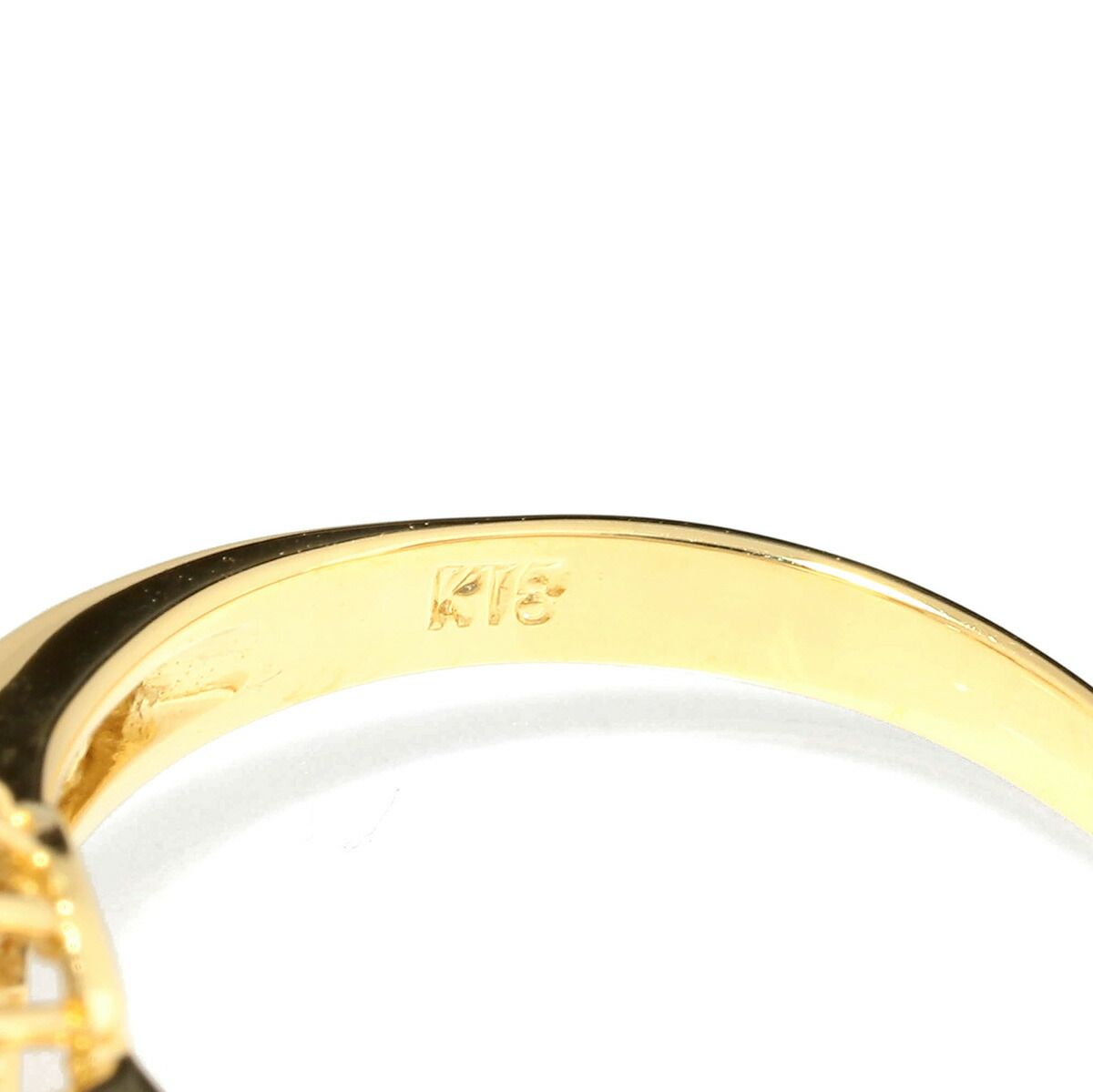 リング 指輪 アクアマリン 0.415ct ダイヤモンド 0.26ct K18 12号 中古  