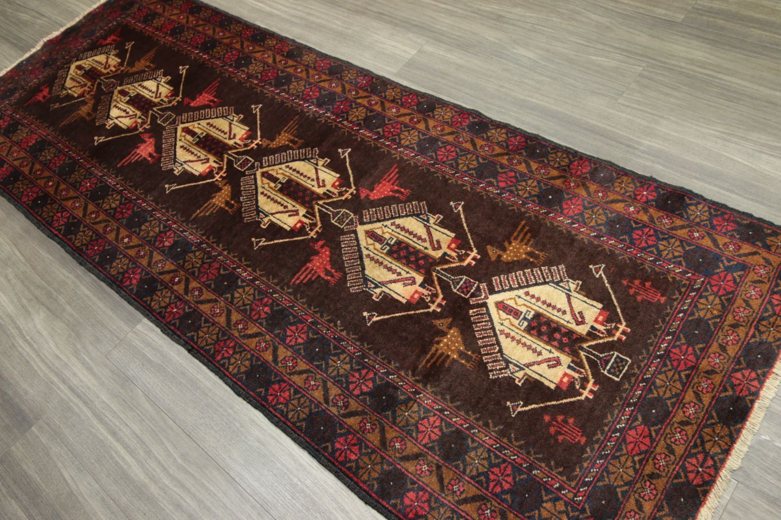 トライバル柄　ヴィンテージキリムラグ ヴィンテージラグ｜ボー・デコールセレクトのトライバルラグ（部族絨毯