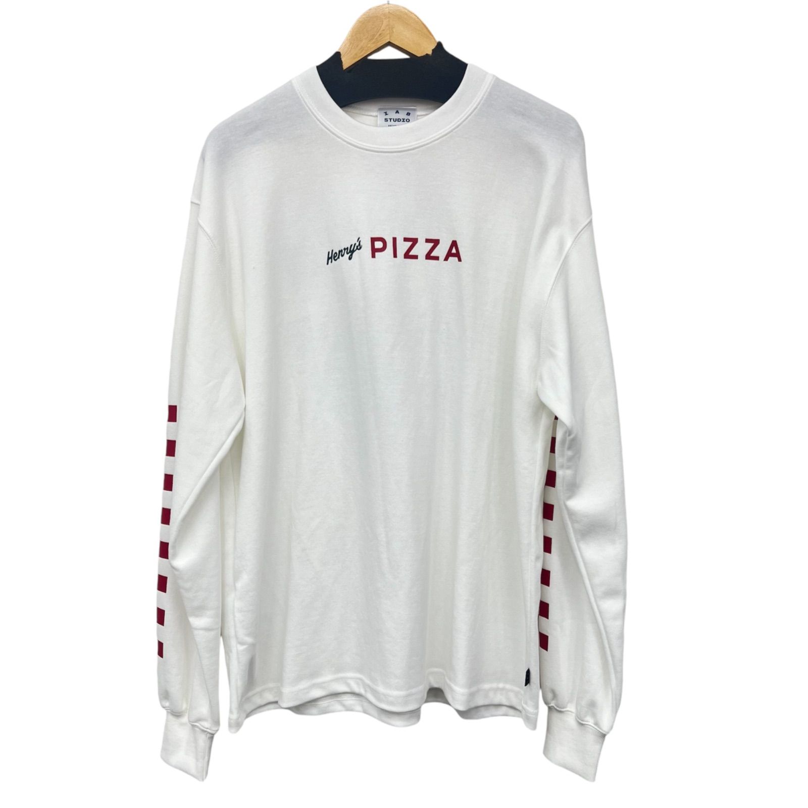 IAB Studio Henry's Pizza L/S Tee XLサイズ ホワイト ヘンリーズピザ Verdy 長袖Tシャツ 新品未使用