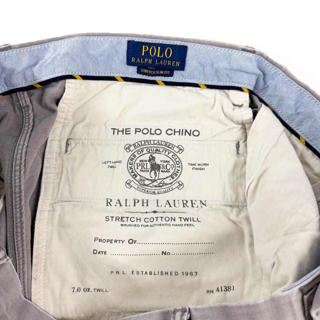 POLO Ralph Lauren ポロチノ　34 ブルーグレー Ralph Lauren - 初期 ポロチノ 80s USA製 ポロ ラルフローレン