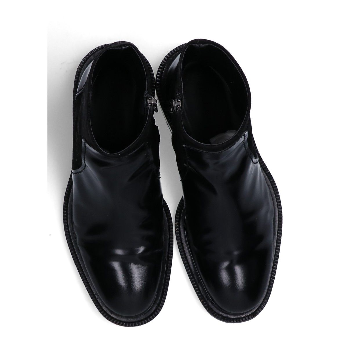 JIL SANDER ジルサンダー JS25244 スエード/レザー サイドジップ
