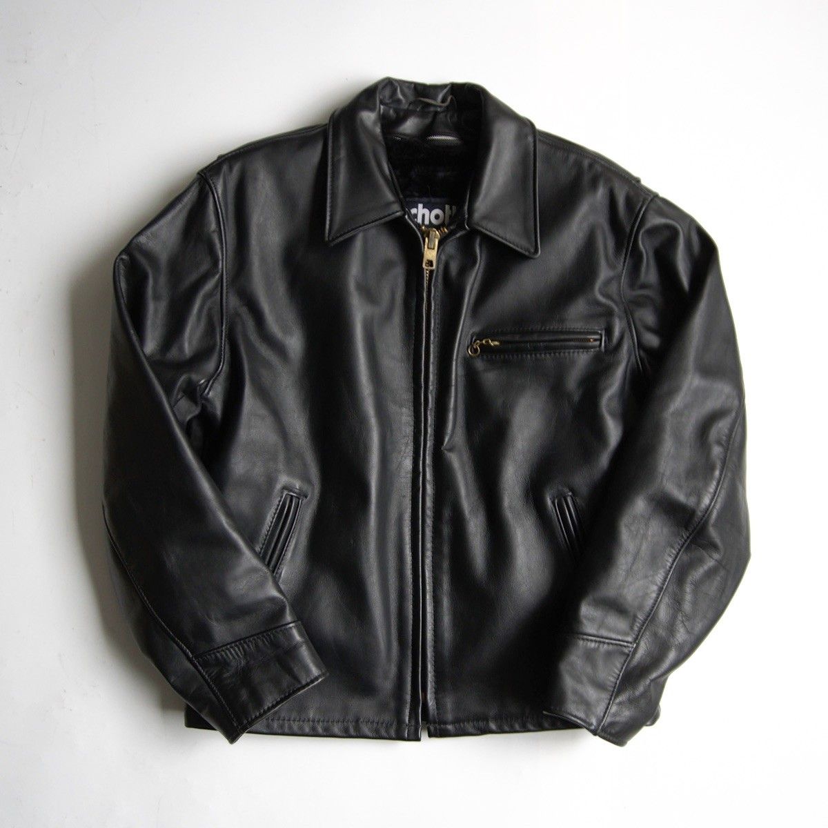 USA製 SCHOTT ショット AT101 レザー シングルライダース schott ショット AT101 USA製 襟付き シングル カウレザー ライダース