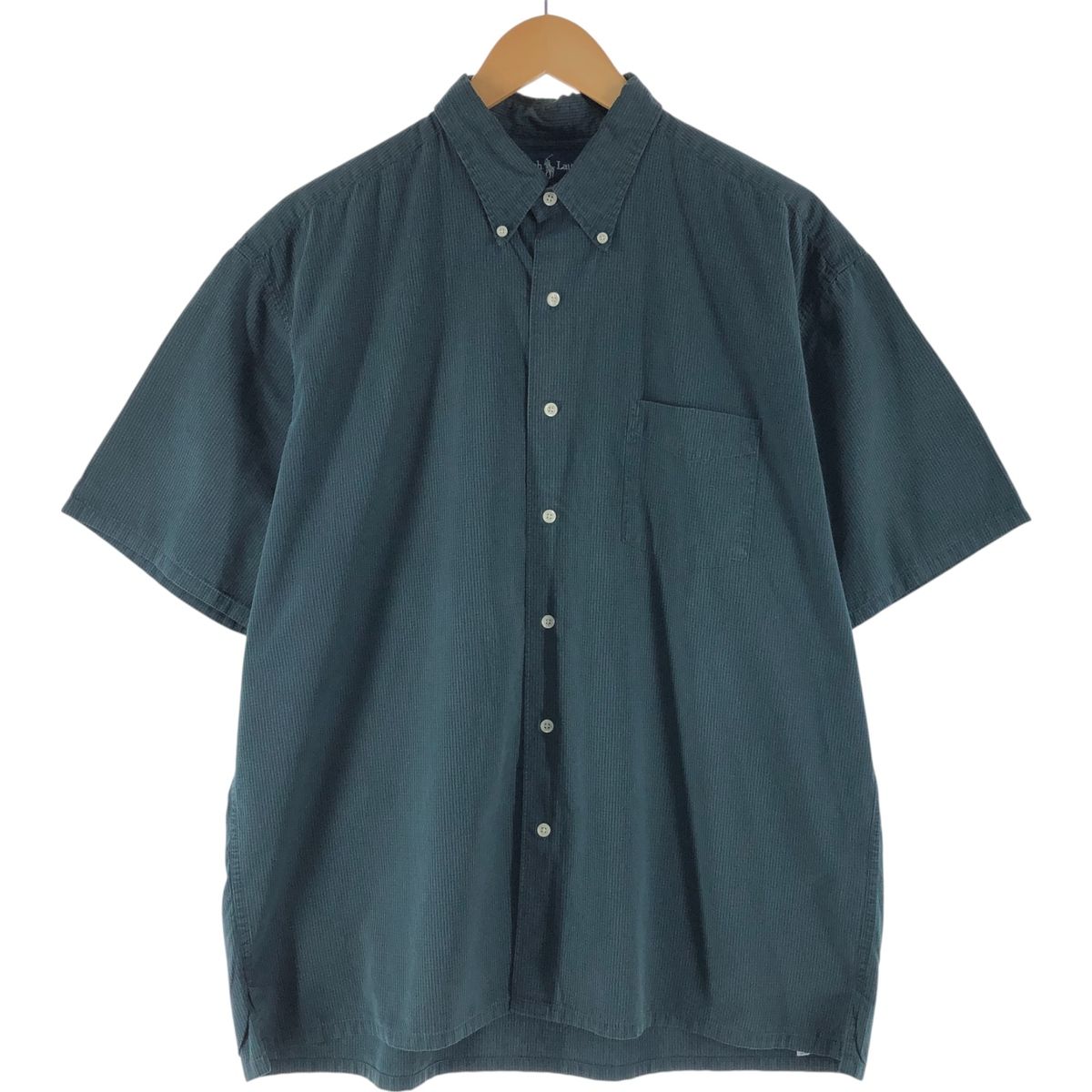 古着 ラルフローレン Ralph Lauren GREGGOR チェック柄 半袖 ボタンダウンシャツ ボックスシャツ メンズL相当 /eaa567001 古着 ラルフローレン Ralph Lauren GREGGOR チェック柄 半袖