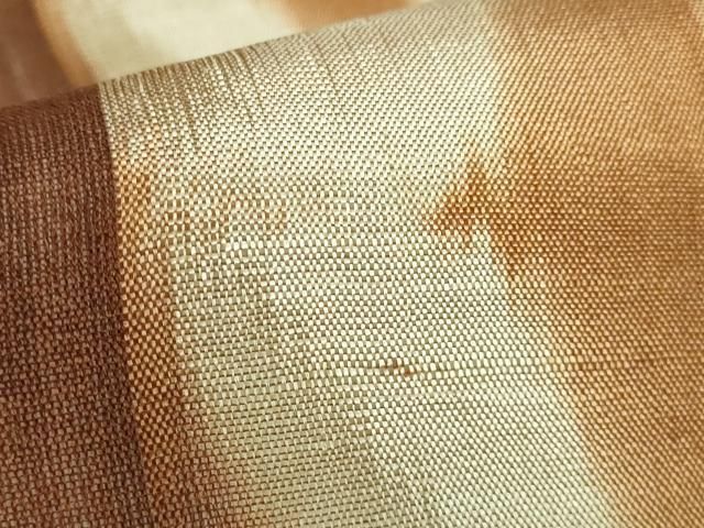 平和屋本店□希少 国画会 池田リサ 九寸名古屋帯 板締め絣 逸品