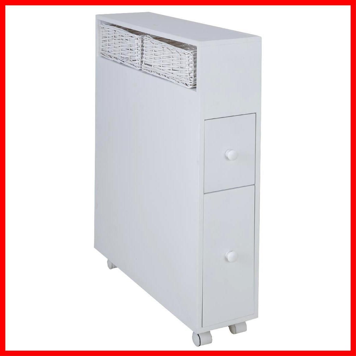 大 SUN HARVEST トイレラック ホワイト 完成品 LS-2400WH 15.5×50×71cm 並行輸入品