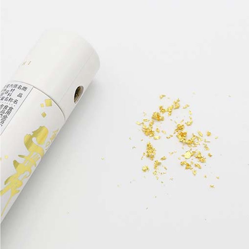 金の舞【3本セット】箔一 食用金箔 切り廻し(紙筒)金粉 0.03g