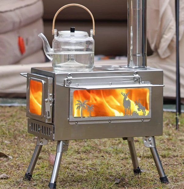 薪 ストーブ アウトドア 調理器具 暖炉 キャンプ 折りたたみ