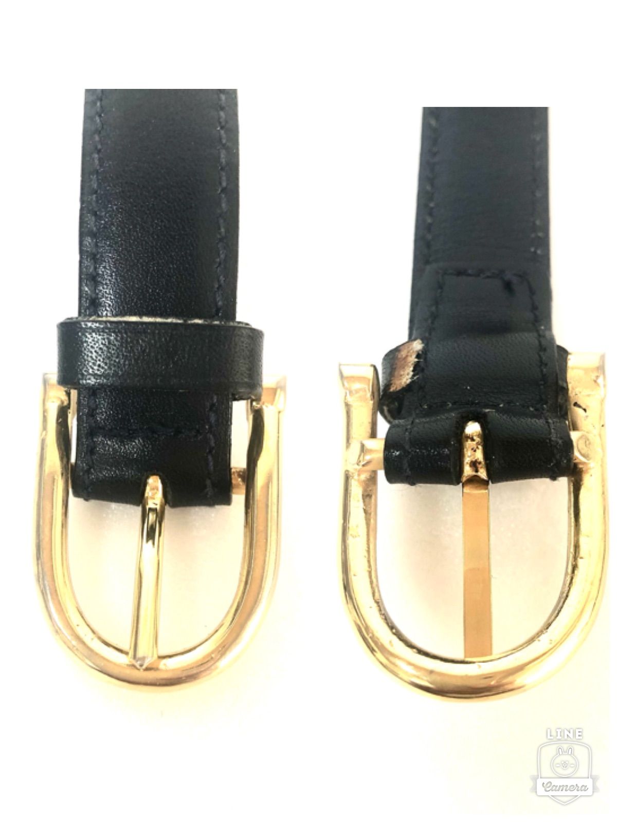 セリーヌ レザー トリオンフ 金具 ベルト サイズ75CM#1 CELINE（レザー