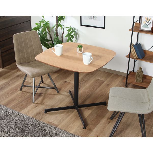 カフェテーブル 約75×75cm NA ナチュラル 組立品 代引不可
