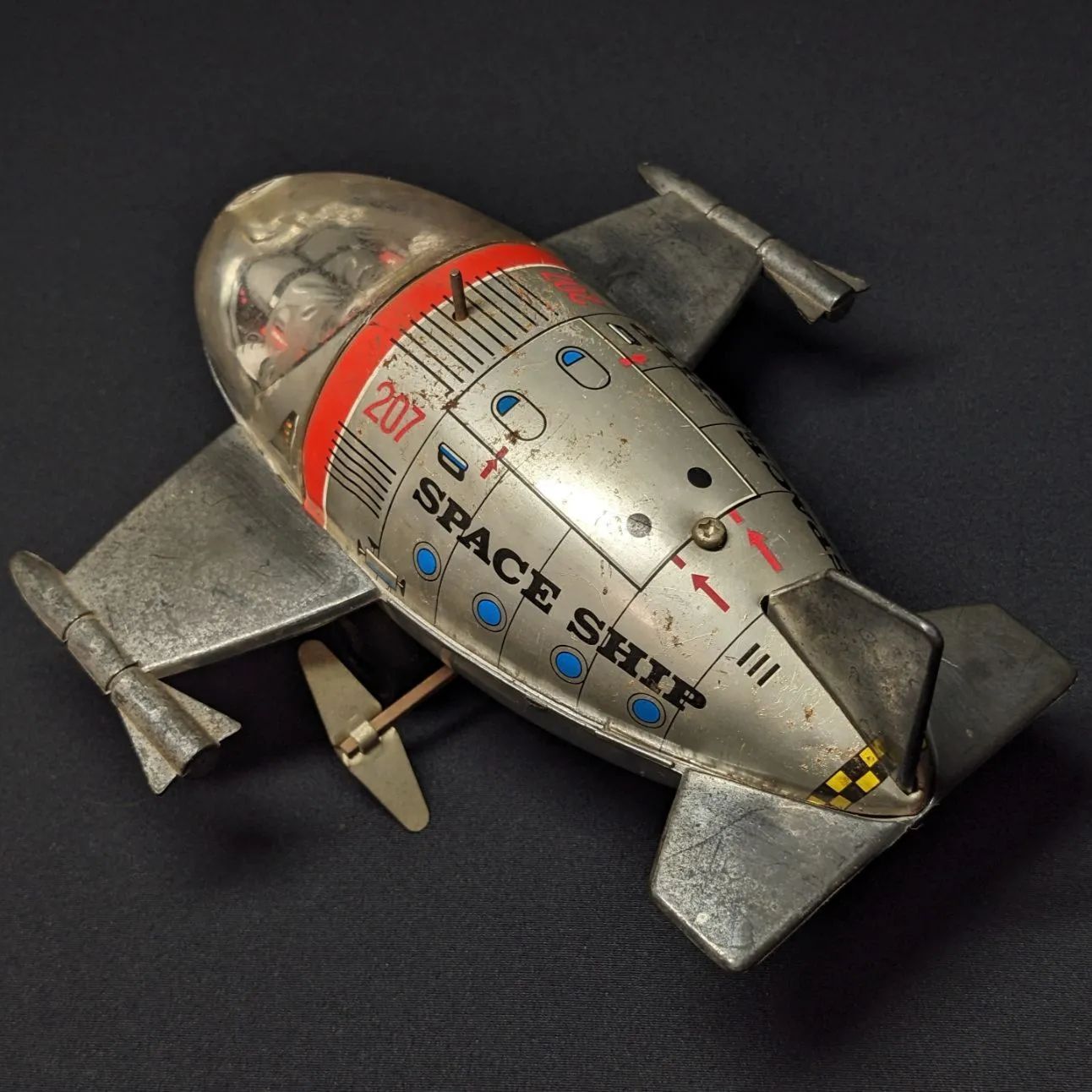 ブリキおもちゃ（スペースシップ X-7 ） Yahoo!オークション - 当時物 スペースシップ SPACE SHIP X-7