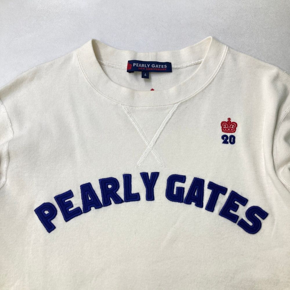 サイズ：4 PEARLY GATES パーリーゲイツ 20周年 スウェット トレーナー