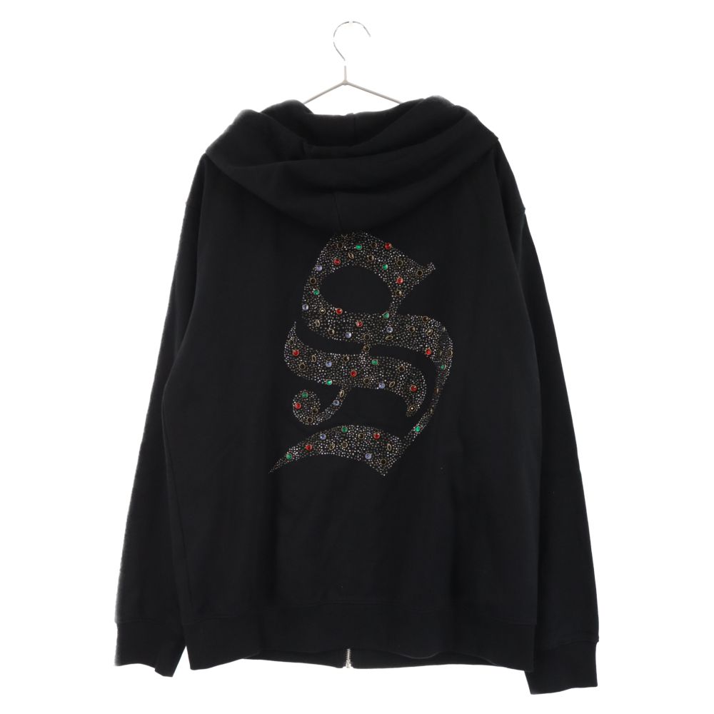 SUPPLIER (サプライヤ) LIGHTING RHINESTONE ZIP HOODIE ライトニング