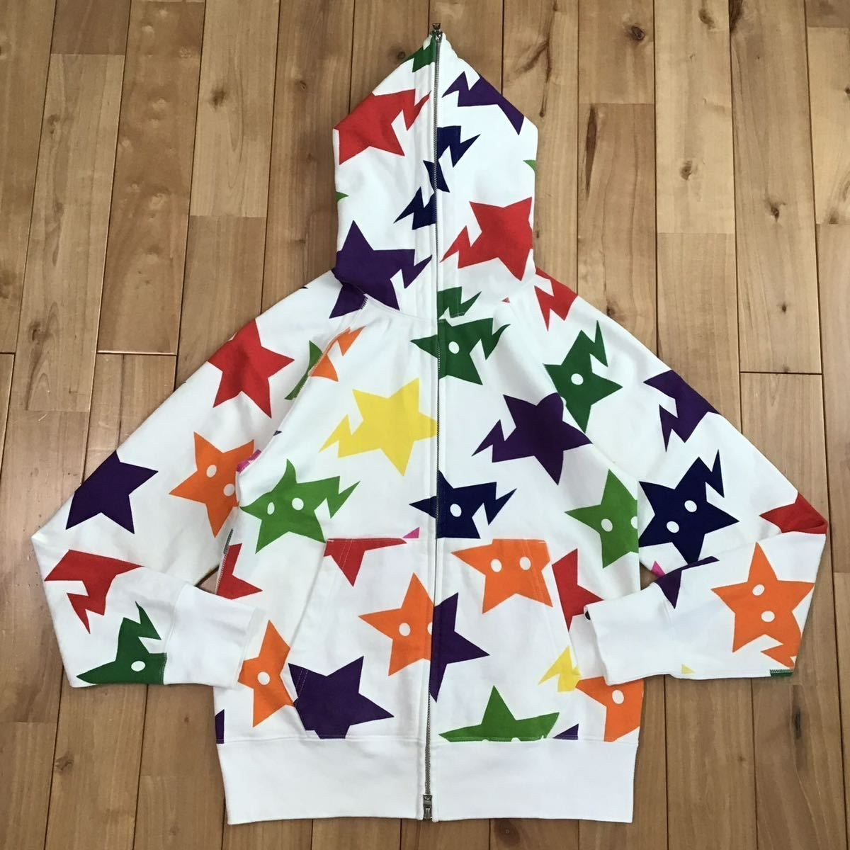 BAPE スター パーカー Sサイズ multi color a bathing ape BAPE sta 