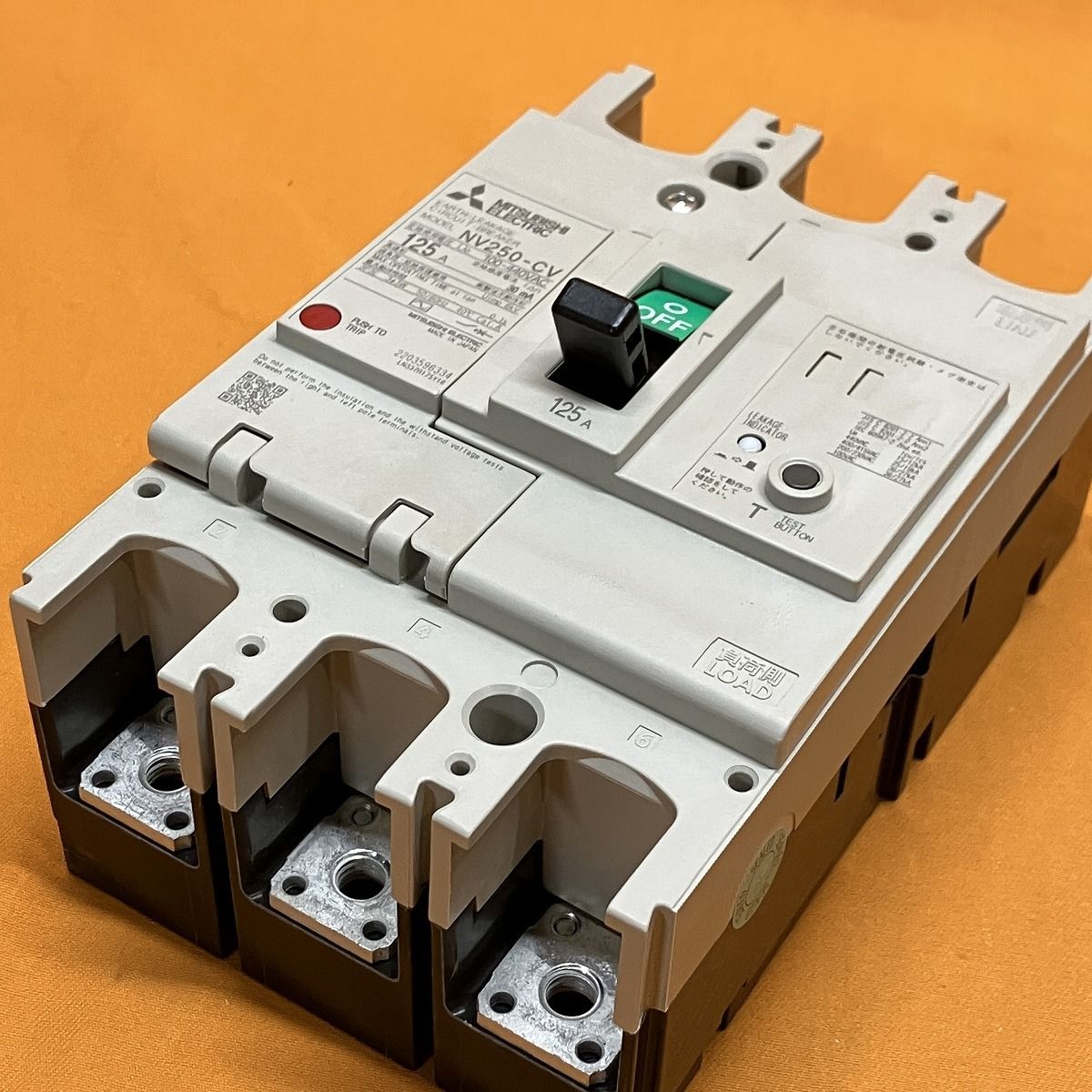 特売品◇期間限定◇! 漏電遮断器 三菱電機 NV250-CV 3P 125A 30mA