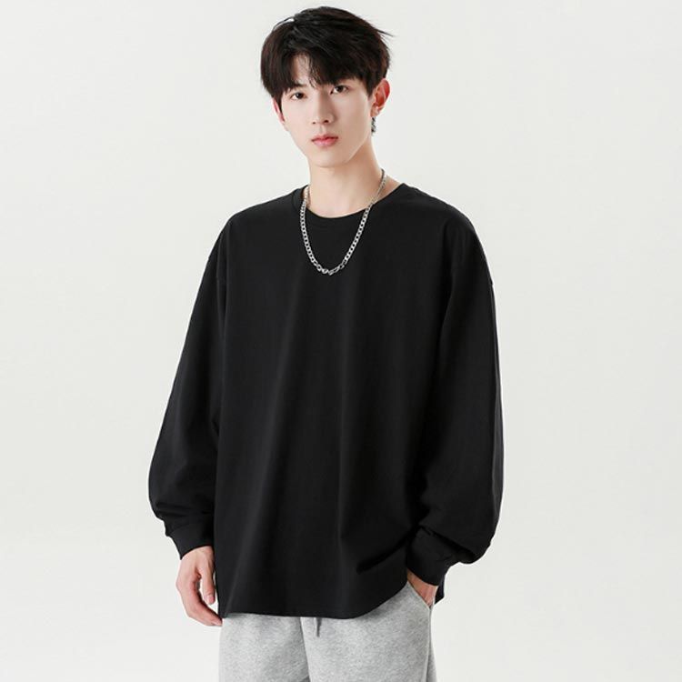 ロンT メンズ 長袖 Tシャツ レイヤード 重ね着 ロンt tシャツ