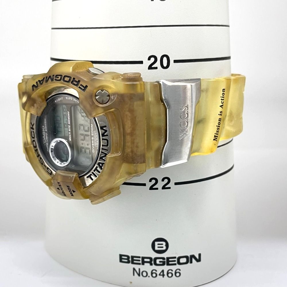 G-SHOCK FROGMAN W.C.C.S チタン DW-9900WC G-ショック DW-9900WC フロッグマン クリアイエロー FROGMAN