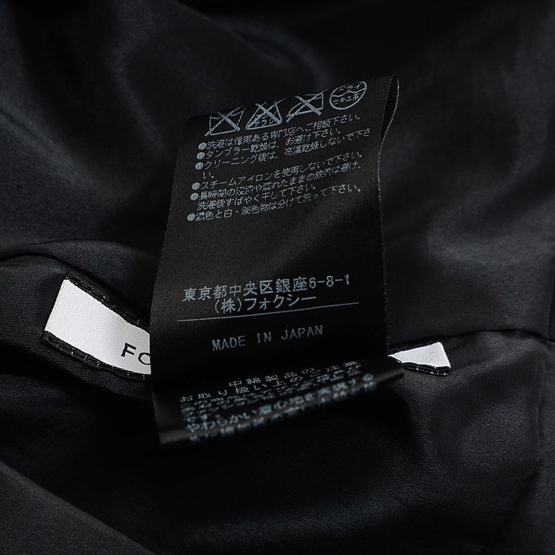 フォクシーニューヨーク ウォームコクーンコート チャコールグレー  