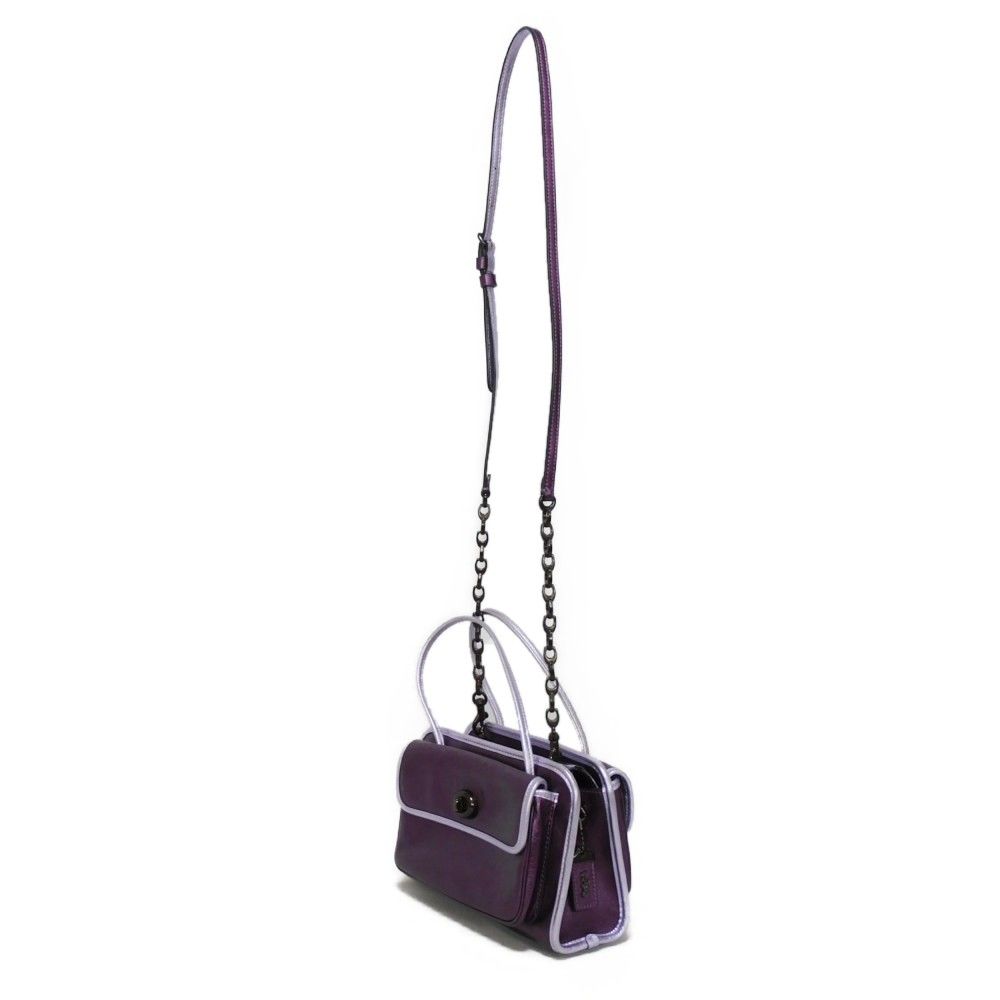 COACH コーチ サファリ トート ターンロック ミニバッグ 2WAY