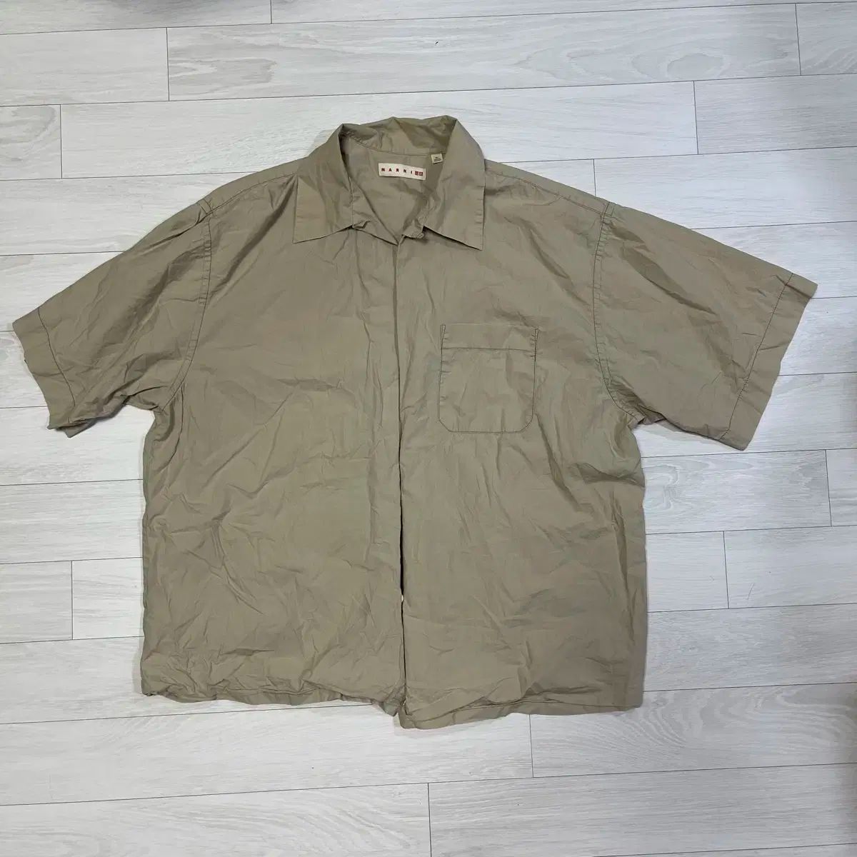マルニ ユニクロ XL オープンカラーシャツ